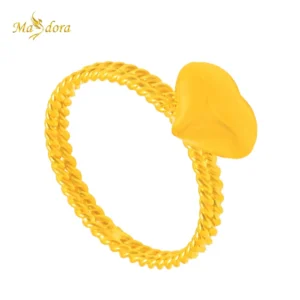 MASDORA Cincin Fluffy Love Rope Emas 916